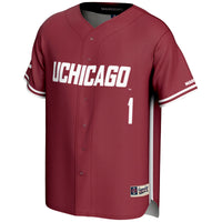 #1 UChicago Maroons GameDay Greats Lightweight Baseball Fashion Jersey - Maroon