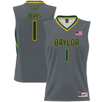 #1 Baylor Bears GameDay Greats Lightweight Basketball Jersey - Gray