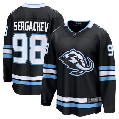 Utah Mammoth Mikhail Sergachev Fanatics Black Home Breakaway Player Jersey
