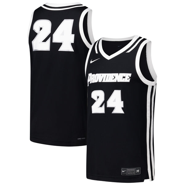 #24 Providence Friars Nike Replica Basketball Jersey - Black