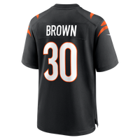 Cincinnati Bengals Chase Brown Nike Black Team Game Jersey