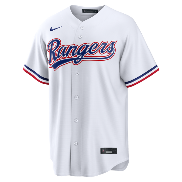 Texas Rangers Jake Burger Nike White Home Replica Jersey