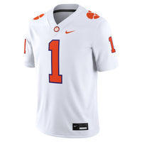 #1 Clemson Tigers Nike Game Jersey - White