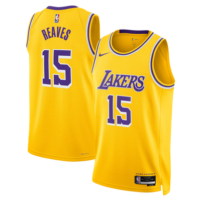 Los Angeles Lakers Nike Icon Edition Swingman Jersey - Gold - Austin Reaves