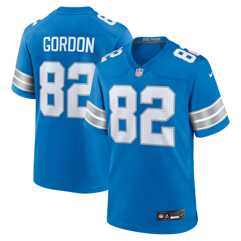 Detroit Lions Thomas Gordon Nike Blue Team Game Jersey