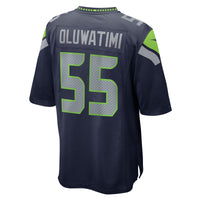 Seattle Seahawks Olu Oluwatimi Nike College Navy Team Game Jersey
