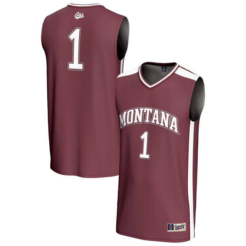 #1 Montana Grizzlies GameDay Greats Lightweight Basketball Fashion Jersey - Maroon