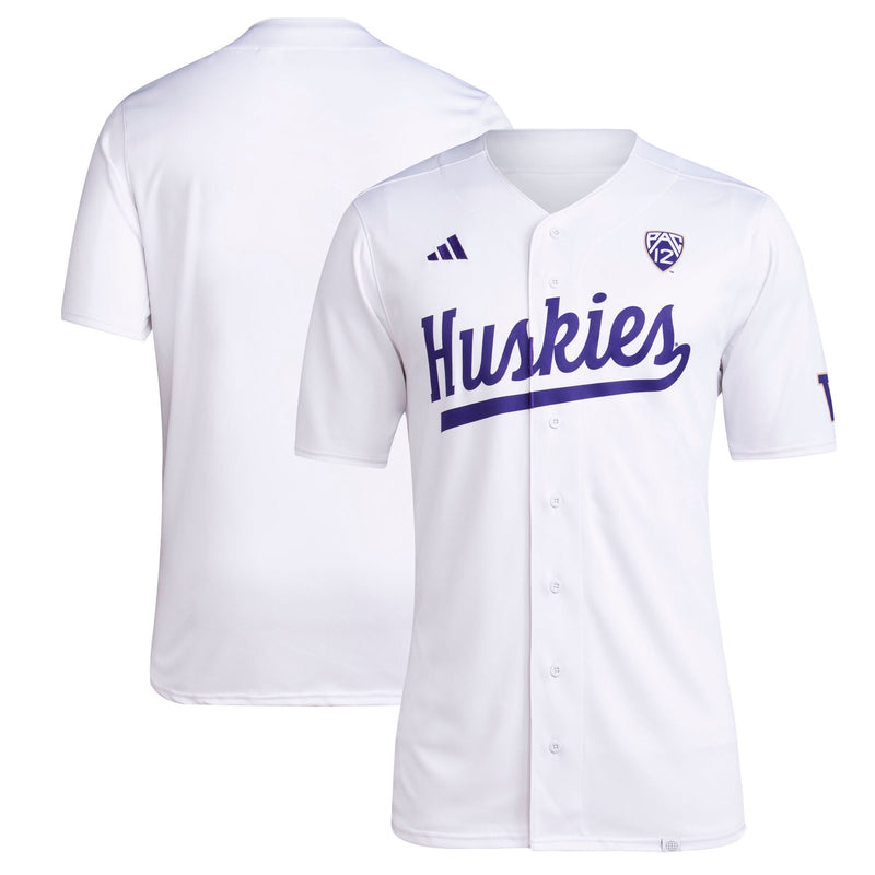 Washington Huskies adidas Team Baseball Jersey - White