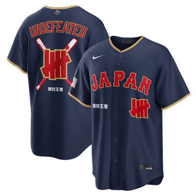 Japan Baseball Nike x Undefeated Navy 2026 World Baseball Classic Stadium Jersey