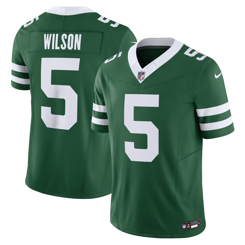 New York Jets Garrett Wilson Nike Legacy Green Vapor F.U.S.E. Limited Jersey