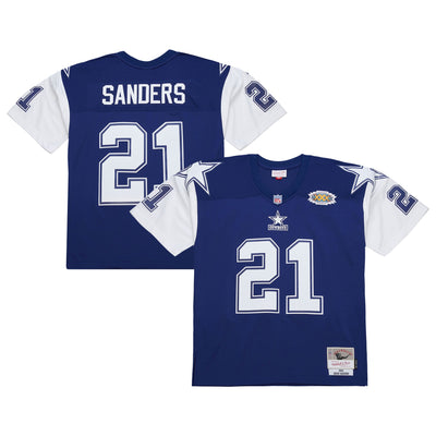 Dallas Cowboys Deion Sanders Mitchell & Ness Navy 1995 Legacy Replica Jersey
