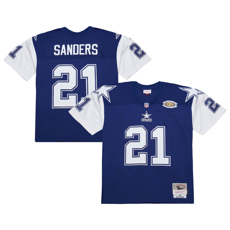 Dallas Cowboys Deion Sanders Mitchell & Ness Navy 1995 Legacy Replica Jersey