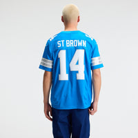 Detroit Lions Amon-Ra St. Brown Nike Blue Team Vapor F.U.S.E. Stitched Limited Jersey