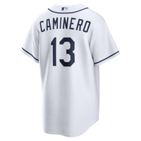 Tampa Bay Rays Junior Caminero Nike White Home Replica Jersey