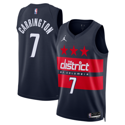 Washington Wizards Jordan Brand Statement Edition Swingman Jersey - Navy - Bub Carrington -