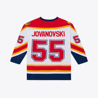 Florida Panthers Ed Jovanovski Mitchell & Ness White 1996 Power Play Jersey