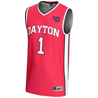 #1 Dayton Flyers GameDay Greats Lightweight Basketball Jersey - Red