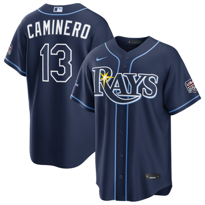 2026 All-Star Game Tampa Bay Rays Junior Caminero Nike Navy Replica Jersey