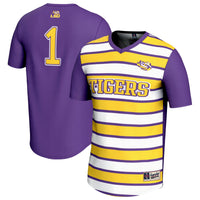 #1 LSU Tigers GameDay Greats Lightweight Soccer Fashion Jersey - Purple