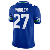 Seattle Seahawks Tariq Woolen Nike Royal Alternate Vapor F.U.S.E. Limited Jersey