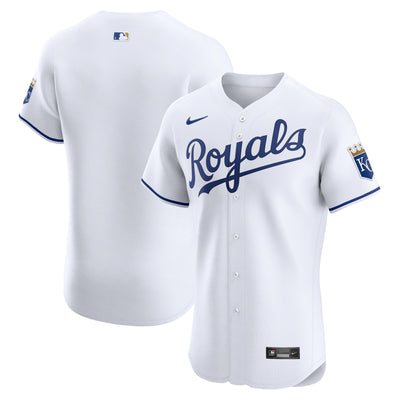 Kansas City Royals Nike White Home Elite Jersey