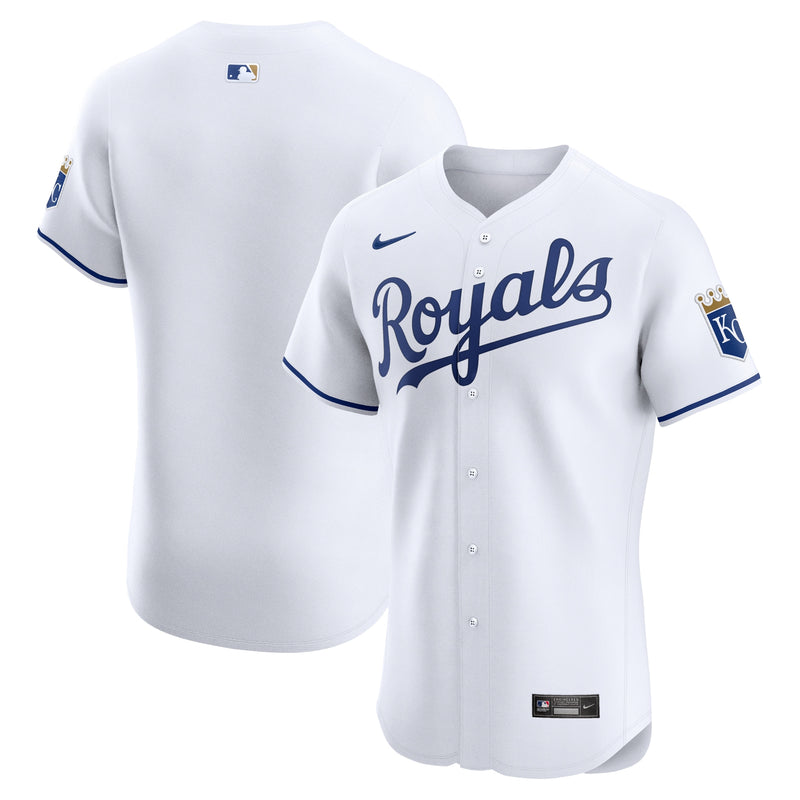 Kansas City Royals Nike White Home Elite Jersey