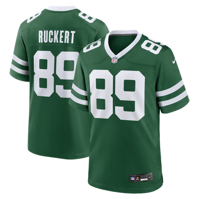 New York Jets Jeremy Ruckert Nike Legacy Green Team Game Jersey