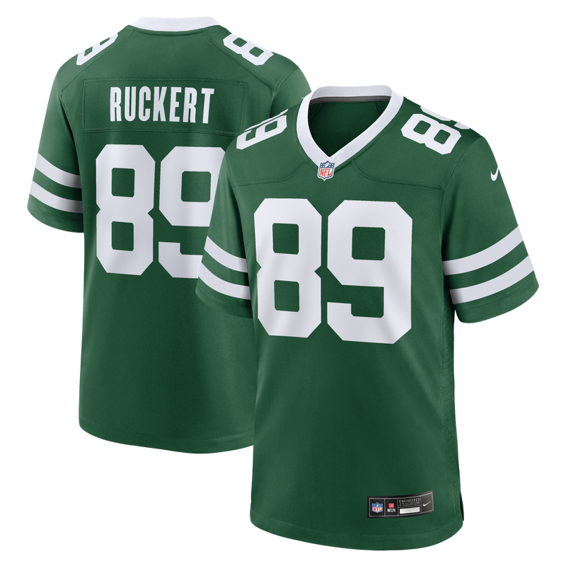 New York Jets Jeremy Ruckert Nike Legacy Green Team Game Jersey