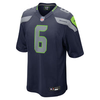Seattle Seahawks Jalen Milroe Nike College Navy 2025 NFL Draft Game Jersey