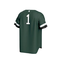 #1 Michigan State Spartans GameDay Greats Lightweight Collegiate Baseball Fashion Jersey - Green