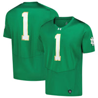 Notre Dame Fighting Irish Under Armour Replica Football Jersey - Green