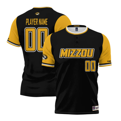 Missouri Tigers GameDay Greats NIL Pick-A-Player Lightweight Softball Jersey - Black
