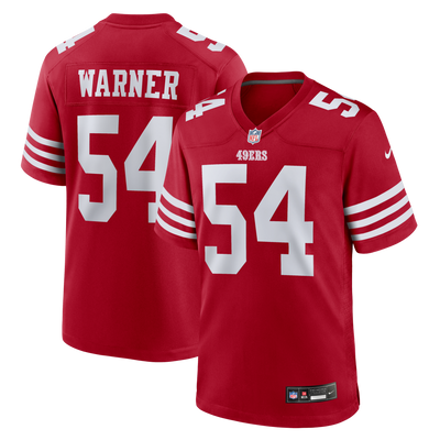 San Francisco 49ers Fred Warner Nike Scarlet Player Game Jersey