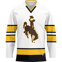 Wyoming Cowboys GameDay Greats Hockey Jersey - White