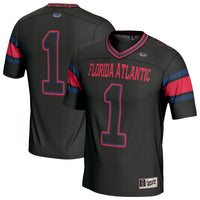 #1 Florida Atlantic Owls GameDay Greats Lightweight Football Jersey - Black