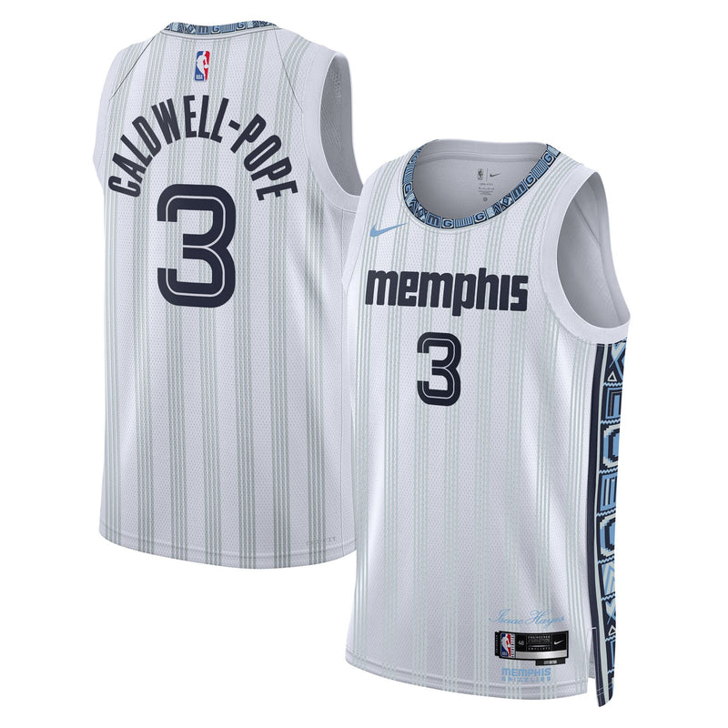 Memphis Grizzlies Nike 2025/26 City Edition Swingman Jersey - Gray - Kentavious Caldwell-Pope -