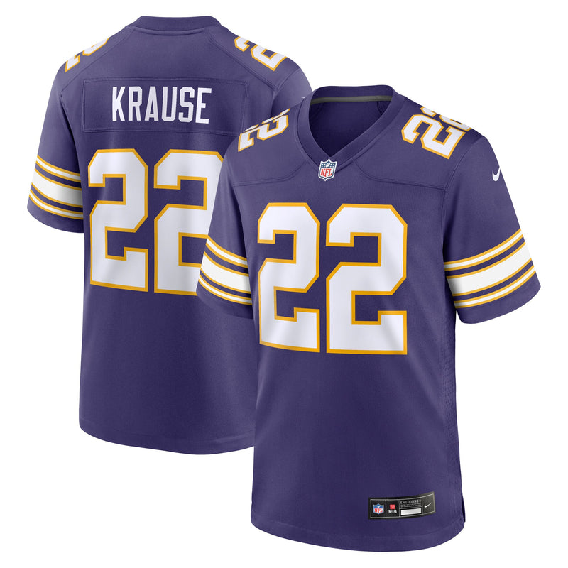 Minnesota Vikings Paul Krause Nike Purple Retired Player Alternate Game Jersey