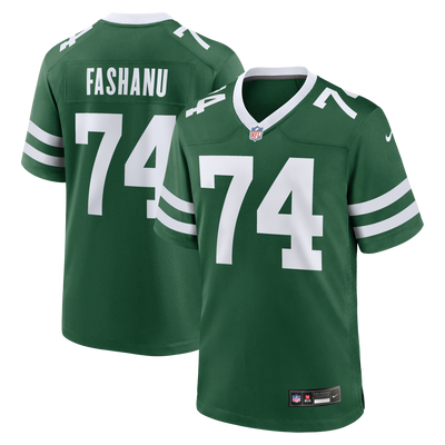 New York Jets Olu Fashanu Nike Gotham Green Player Game Jersey