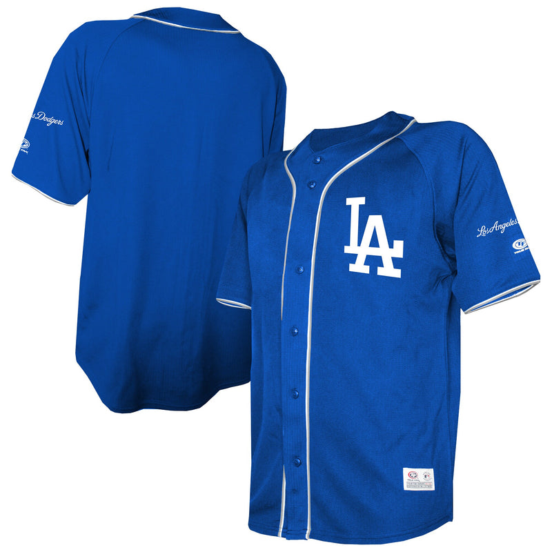 Los Angeles Dodgers Stitches Royal Team Color Full-Button Fashion Jersey
