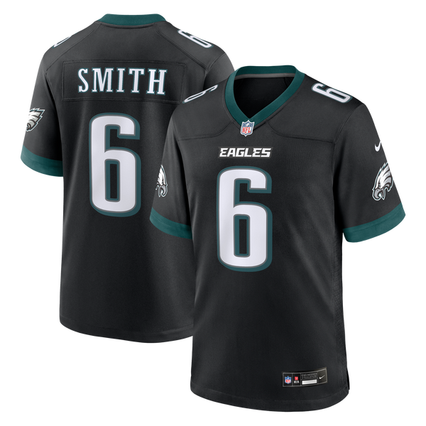 Philadelphia Eagles DeVonta Smith Nike Black Alternate Game Jersey