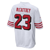 San Francisco 49ers Christian McCaffrey Nike White Game Jersey