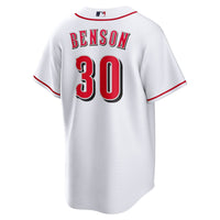 Cincinnati Reds Will Benson Nike White Home Replica Jersey