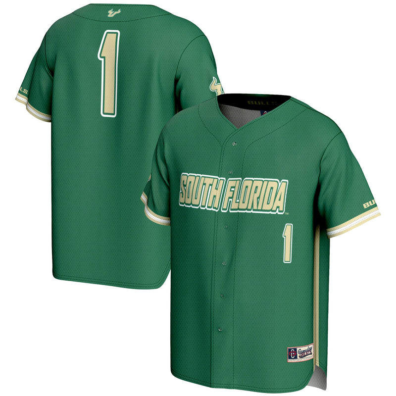 #1 South Florida Bulls GameDay Greats Lightweight Baseball Fashion Jersey - Green