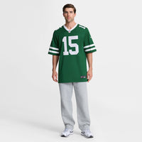 New York Jets Adonai Mitchell Nike Legacy Green Team Game Jersey