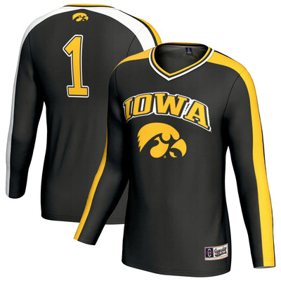 Iowa Hawkeyes GameDay Greats Lightweight Collegiate Volleyball Fashion Jersey - Black