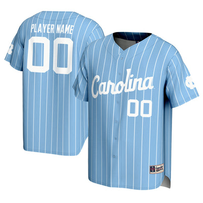 North Carolina Tar Heels GameDay Greats NIL Pick-A-Player Lightweight Baseball Jersey - Carolina Blue