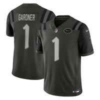 New York Jets Ahmad Sauce Gardner Nike Gotham Green 2025 Rivalries Collection Stitched Limited Jersey
