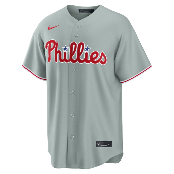 Philadelphia Phillies Bryce Harper Nike Gray Road Replica Jersey