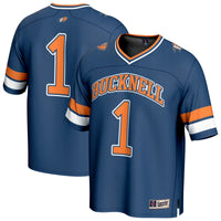#1 Bucknell Bison GameDay Greats Lightweight Collegiate Football Fashion Jersey - Blue