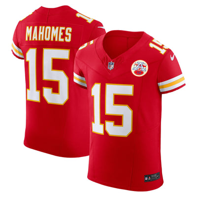 Kansas City Chiefs Patrick Mahomes Nike Red Team Vapor F.U.S.E. Elite Jersey